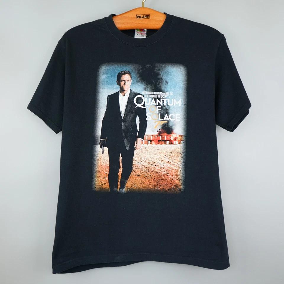 Vintage 2008 James Bond 007 t shirt quantum of solace S