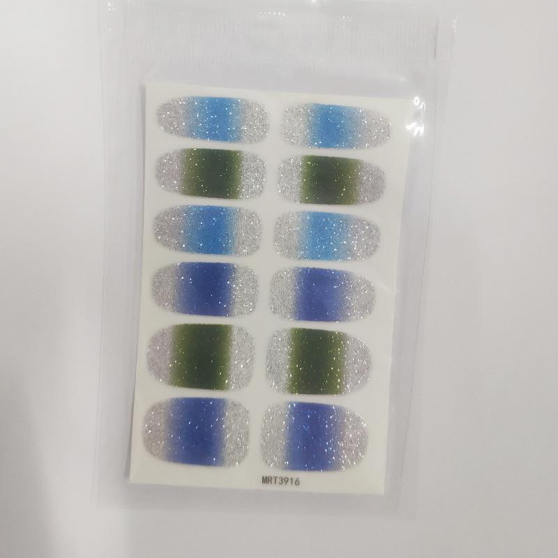 Gradient Manicure Stickers, Nail Stickers, Full Fake Nails, New Manicure Stickers, Nail Stickers