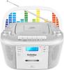 Gelielim CD Tabletop Cassette Stereo Tape LED Language Japanese Instruction Manual Player, Boombox, AM/FM Radio, AUX/USB/MP3/SD Support, Built-in