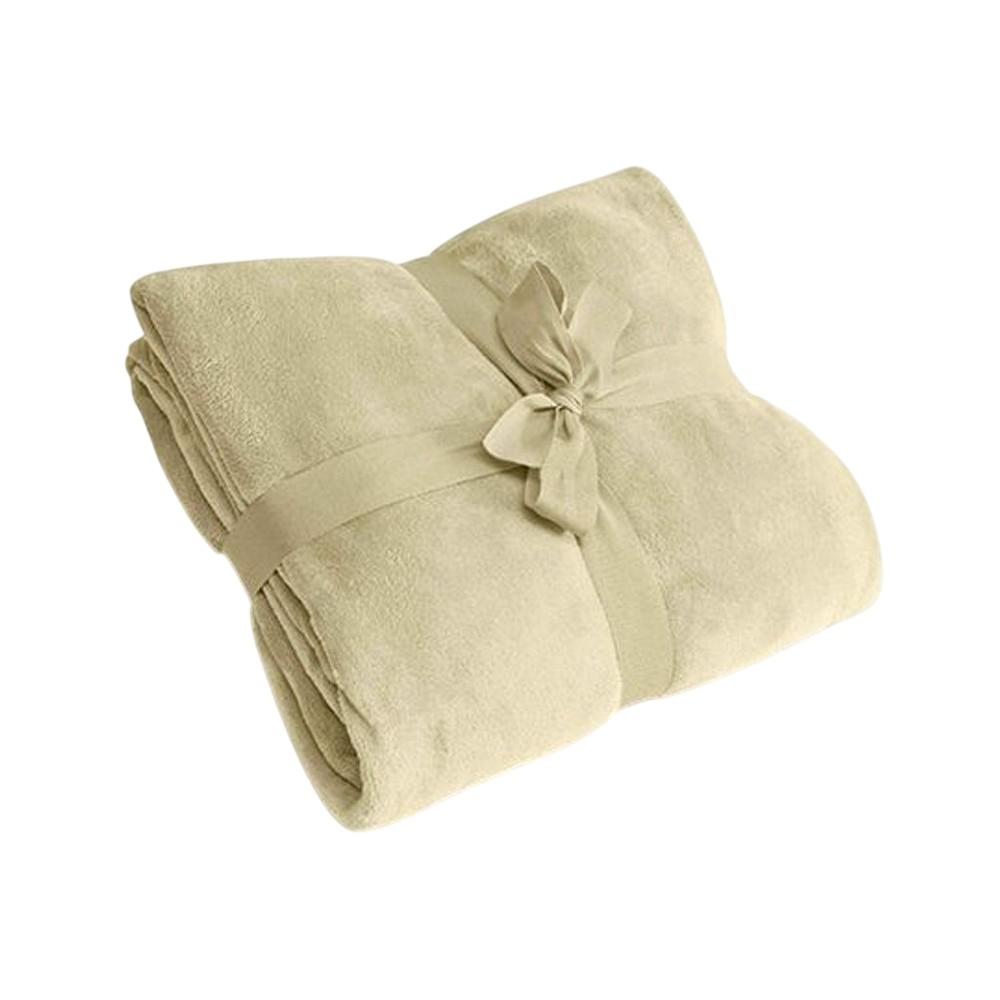 L-Merch Microflush Plain Blanket