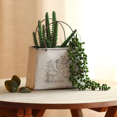 Kreative Handtaschen-Vase Retro Metallkunst Blumenkorb Elegante Pflanze Trockenblumen-Vase Heim-Schreibtisch Dekoration Schmuck Vasen