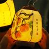 Vintage Lantern Material Kit Luminous Children Holding Lantern  Lantern Festival