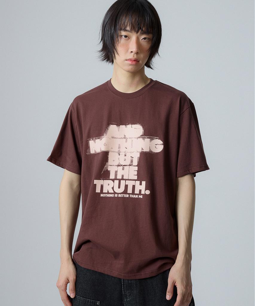 Nasttingijeubeleoldaenmi Scratch Lettering Tee_Brown