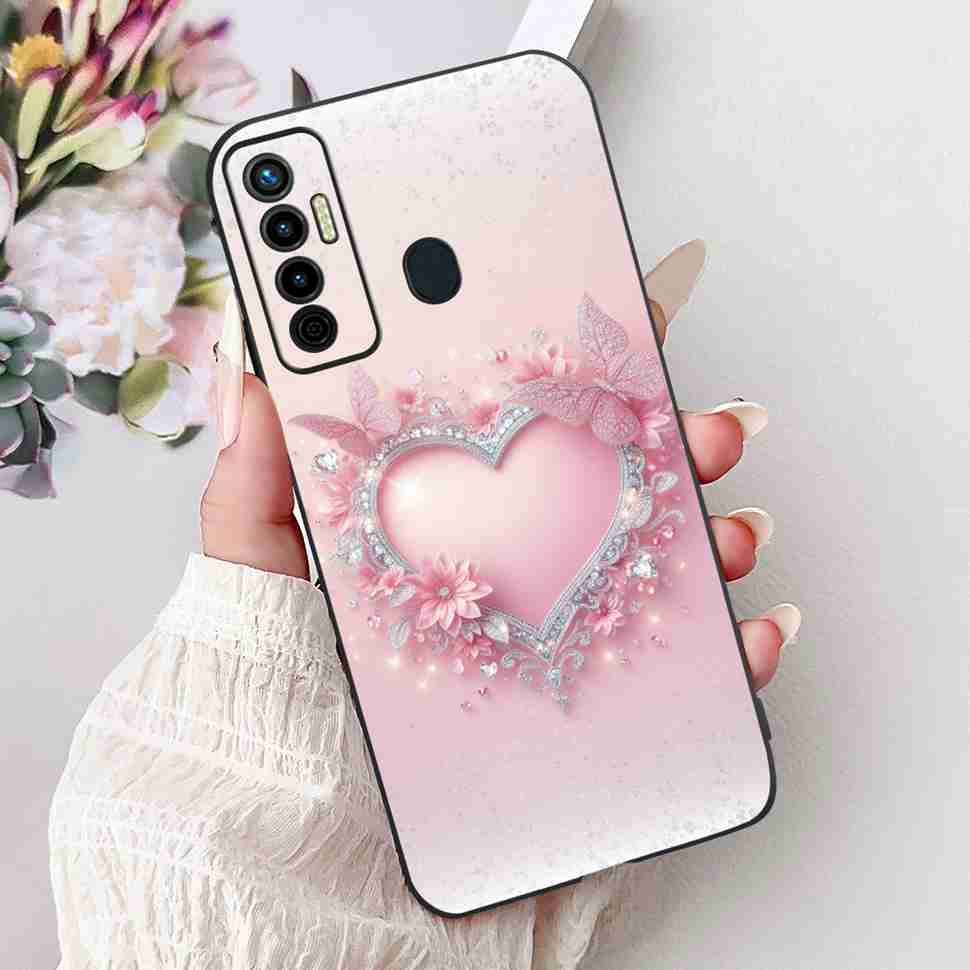 Cute Cat Cover For Tecno Camon 17 Case CG6 CG6j Silicone Soft Protection Shell For Tecno Camon 17 Camon17 Back Cover Casing 6.6"