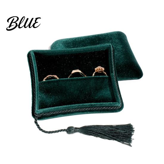 Bracelet Storage Case Velvet Jewelry Box Small Travel with Tassel