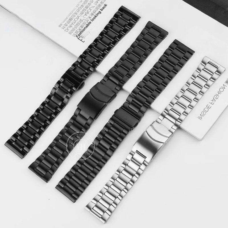 JEDENDla zegarka Casio PROTREK Pasek PRW-600/PRW-60/50/70 Solidna Stal Nierdzewna Pasek Łańcuszkowy Męski 23mm Metalowa Opaska BransoletkaMN