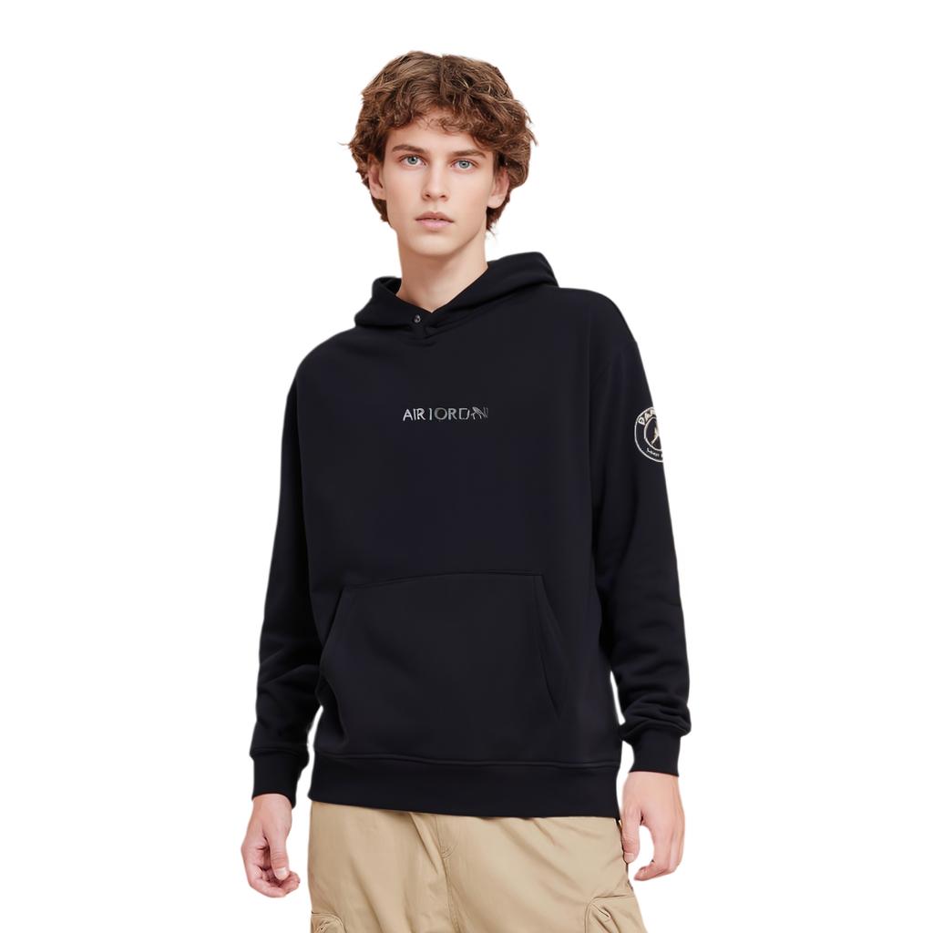 Jordan Sports Casual Minimalist Hooded Pullover Sweatshirt Men sweatshirt Black FN5325010