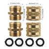 Hose Adapter Male to Male Female to Female Rustproof 3/4'' Brass Connector
