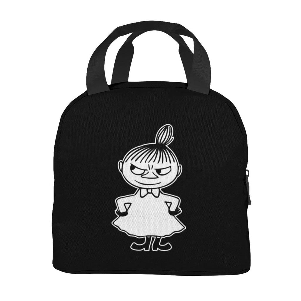Moomin Little My Lunch Compact Lunch Bag with Stylish Portable Thermal Lunch Cooling Soft Cooler Lunch Thickness 13cm x Width 22cm x Height 20cm Bag,