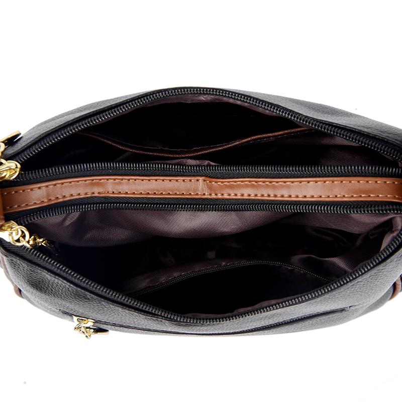 Simple Women's Messenger Bag, Casual Crossbody Bag, Fashionable Messenger Bag, Soft PU Leather Handbag, Suitable for Daily Use and Shopping