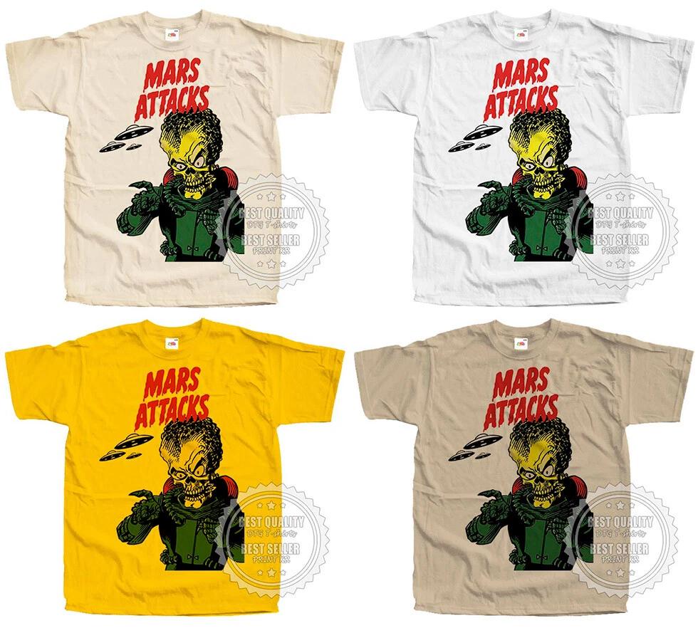 

Mars Attack 1996 T SHIRT Tee V39 Movie Poster vintage natural all sizes S to 5XL 2XL