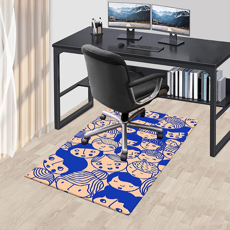 1PC Faces Pattern Extra Large Non Slip Floor carpet, Office, family, bedroom Large Area Rug Indoor Rugs, Vibrant Colors