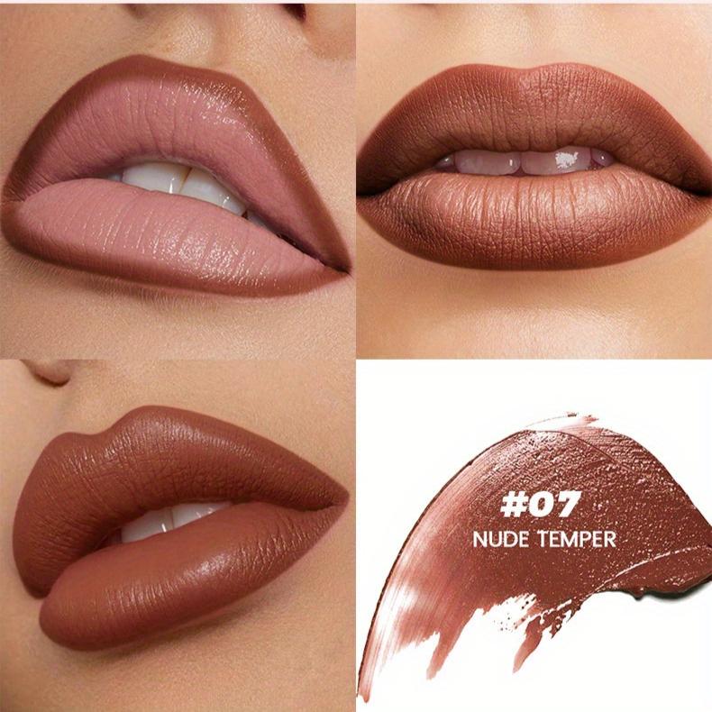 2-in-1 Matte Lipstick and Lip Liner Cone Tip Velvet Lipstick Pencil Silky Texture Waterproof Long-lasting Lipsticks Lip Combo Liner Lip Liner Stick