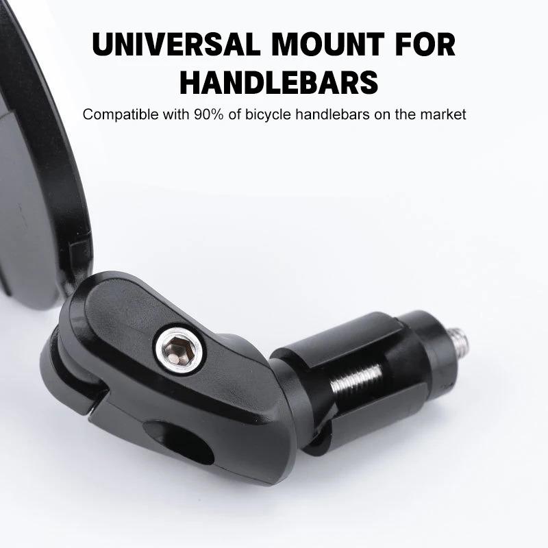1PCS Universal Bicycle Rearview Mirror Adjustable Rotate Wide Angle Cycling Handlebar Rear View Mirrors for MTB Road Accessories