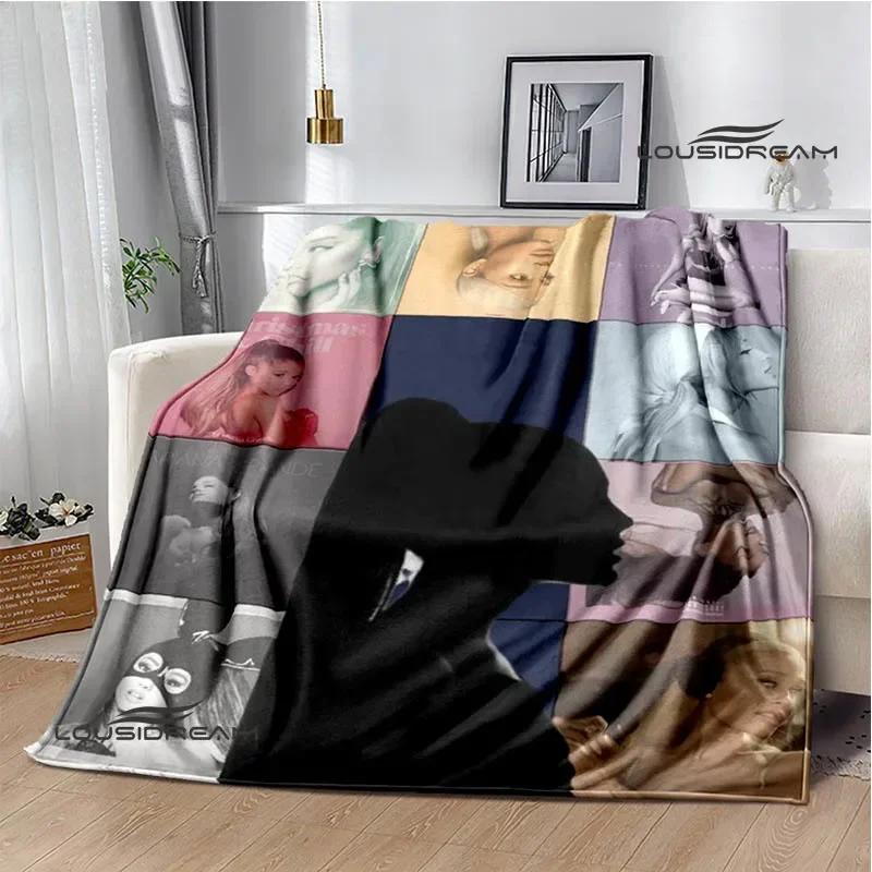 Singer Ariana Grande Printed Blanket Warm Flannel Blankets Soft And Comfortable Home Travel Blanket Bed Linings Birthday Gift