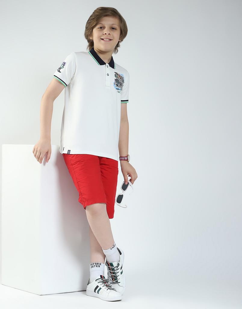 MONTE CARLO Chlapecké polo tričko s potiskem, s krátkým rukávem, běžného střihu