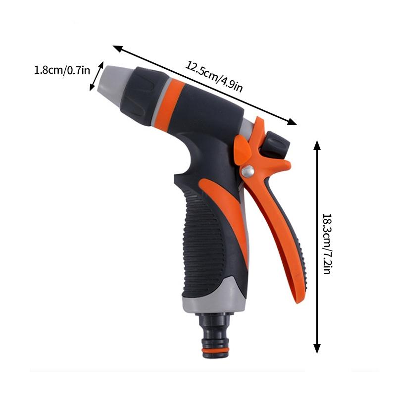 

Багатофункціональні водяні пістолети високого тиску Пінопластові горщики Регульовані автомийки Пістолети-розпилювачі 8 режимів Полив газону Розбризкування Інструмент для поливу
