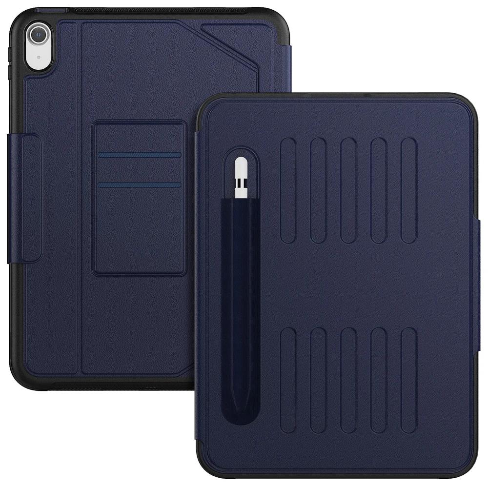 Luxe Leren Hoes voor IPad Air Pro 13 11 M2 M4 10e 9 8 7 6 5e Air 5 4 2 Zakelijk Schokbestendig Tablethoes Funda met Pennenhouder iPad 9.7 2018 6th