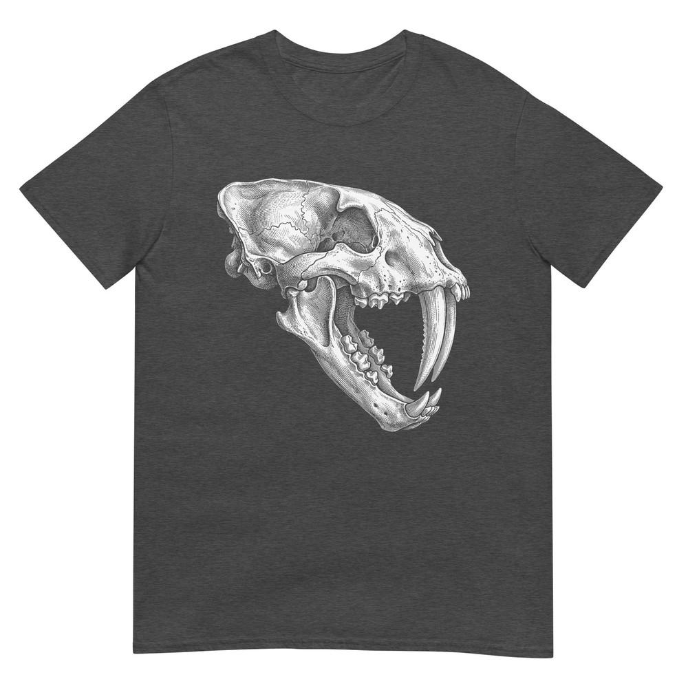 Smilodon Skull Saber Toothed Cat Ice Age Fossil Tshirt