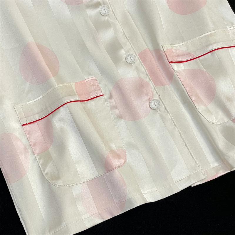 Cute Pajamas Women'S Spring Summer Short-Sleeved Shorts Sweet Casual Loungewear Set Two-Piece Set