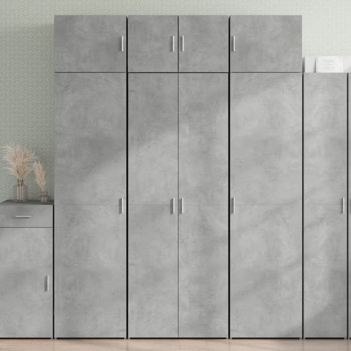 VidaXL Highboard Concrete Grey 70x42.5x185 Cm Engineered Wood, Sideboard, Storage Cabinet, Side Panel, Cabinet, 3281423