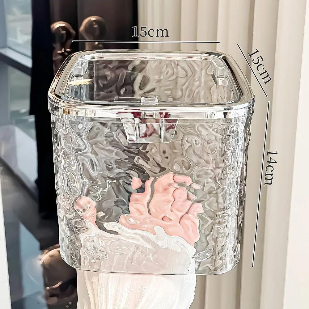 Papelera de Escritorio Papelera Pop-up de Tipo Pulsador Papelera de Coche