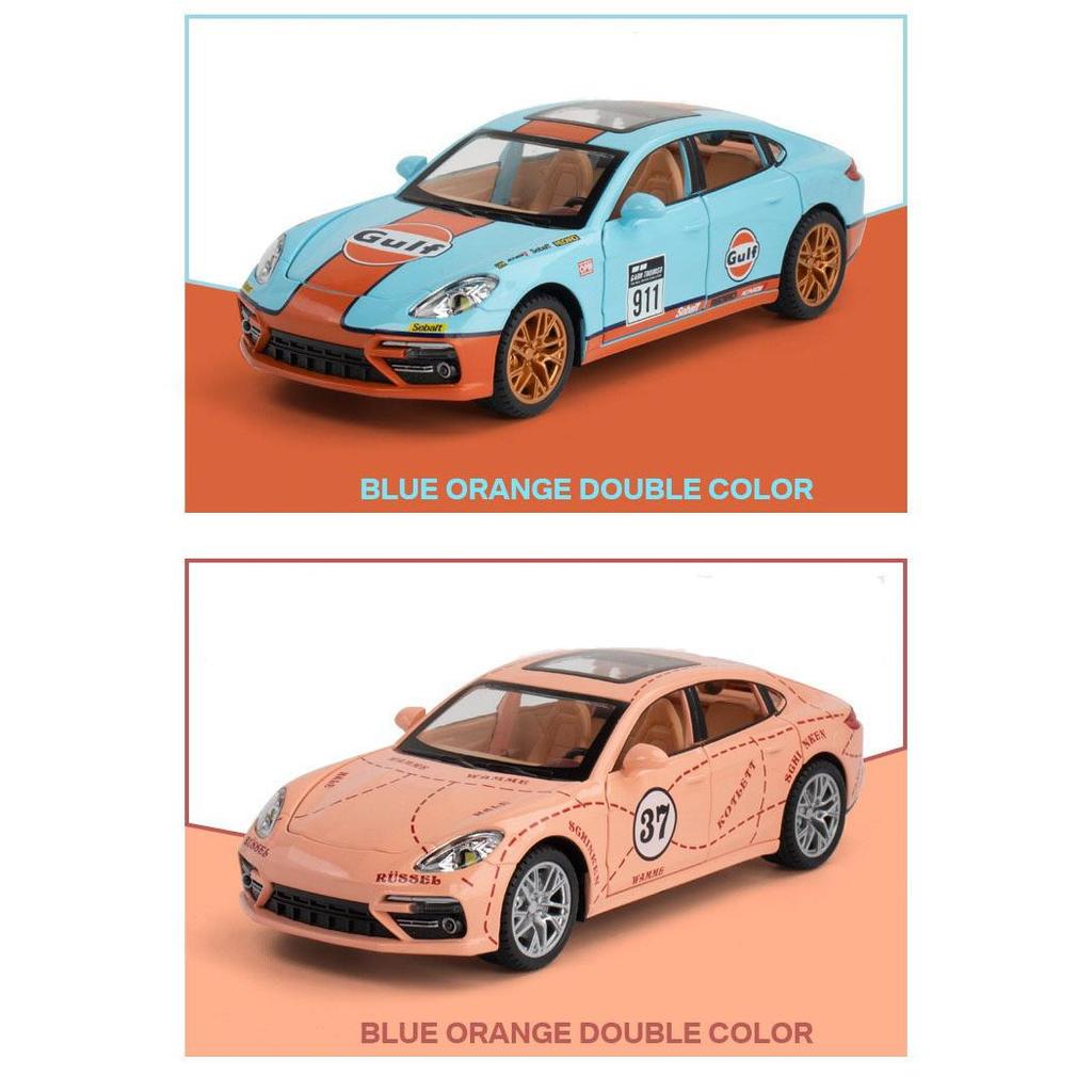 Giocattolo modello auto pressofuso in scala 1/24 Panamera, veicolo giocattolo da tirare indietro con suono e luce per bambini, ragazzi, ragazze, collezione regalo