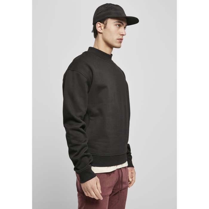Sweatshirt Urban Classics mock neck crew - noir - M