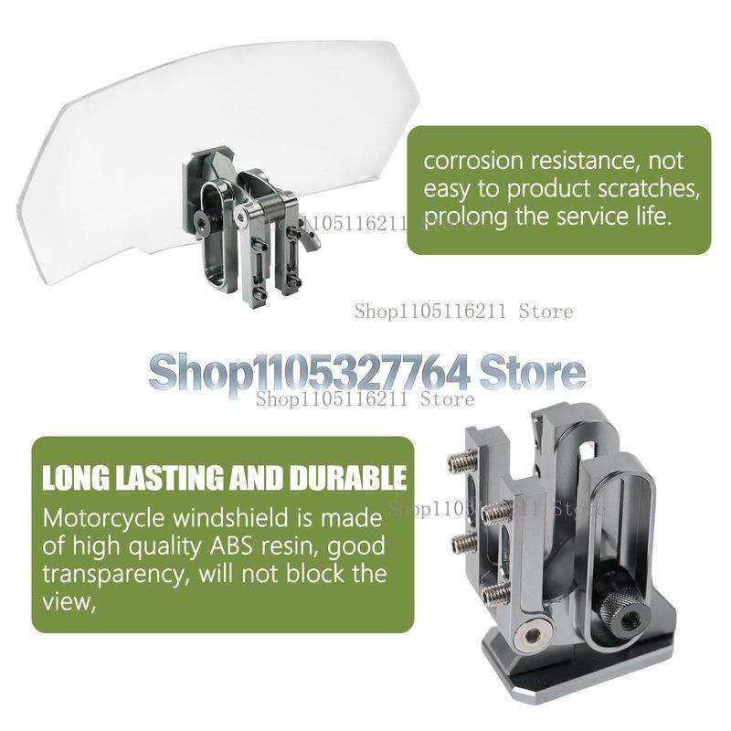 CNC Motorcycle Accessories, Electric Vehicle Windshield, Small Windshield Adjustable, Heightened Wind Shield