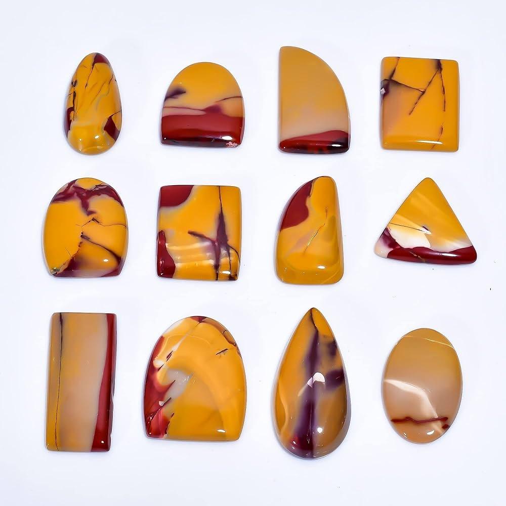 Natural Mookaite Jasper Cabochon, Mix Shape And All Size Gemstone Lot, Healing Gemstone Lot.
