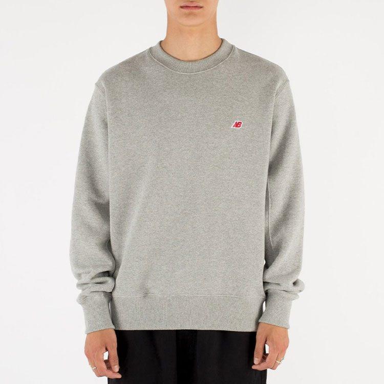 New Balance Sweatshirt Fall Unisex Gray MT21541-AG