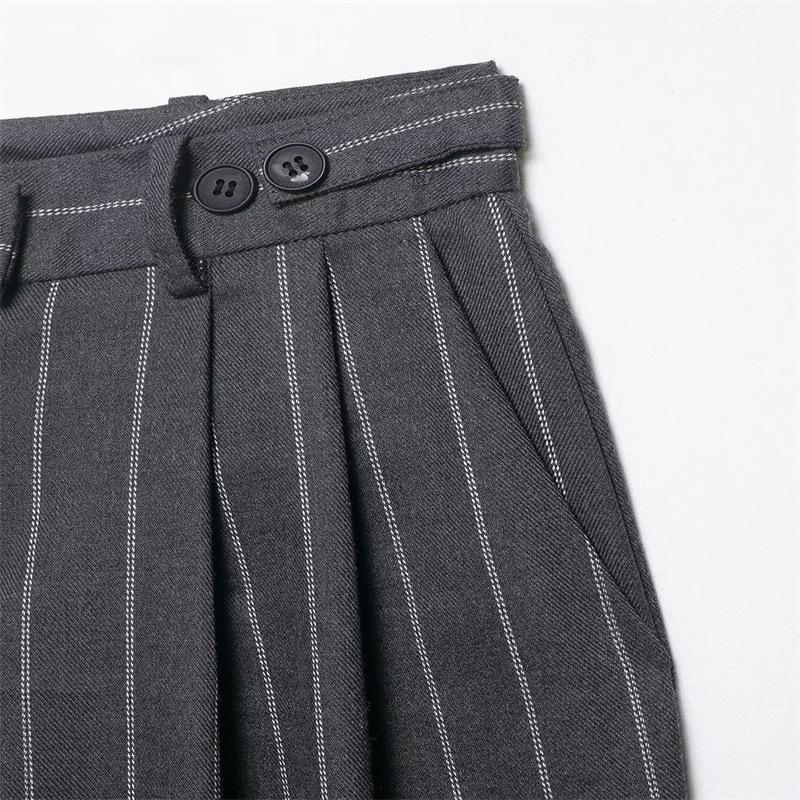 2026 Spring Women's Striped Wrap Suit & Trousers Set