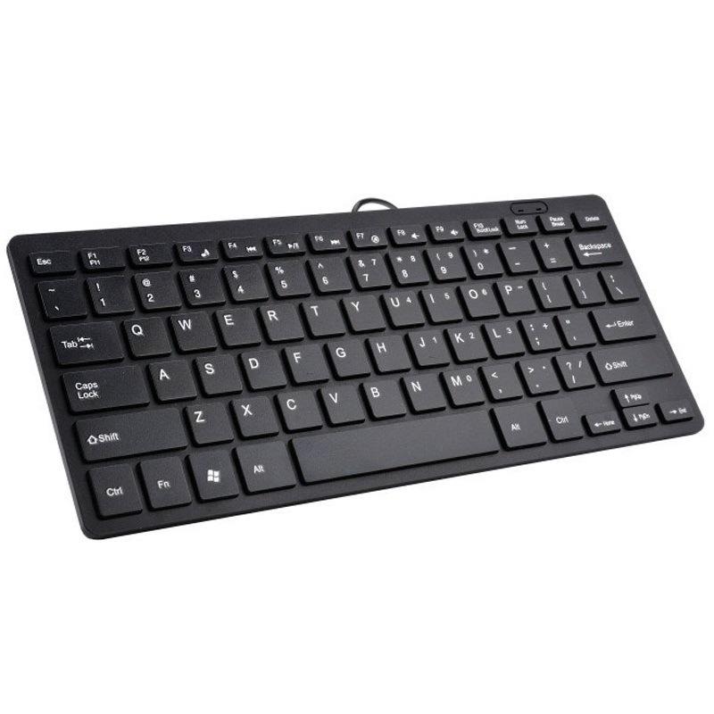K1000 Wired USB Portable Mini Chocolate Keyboard
