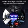 Motorcycle License Plate Screw Light with Demon Eye Shape Rear Taillights