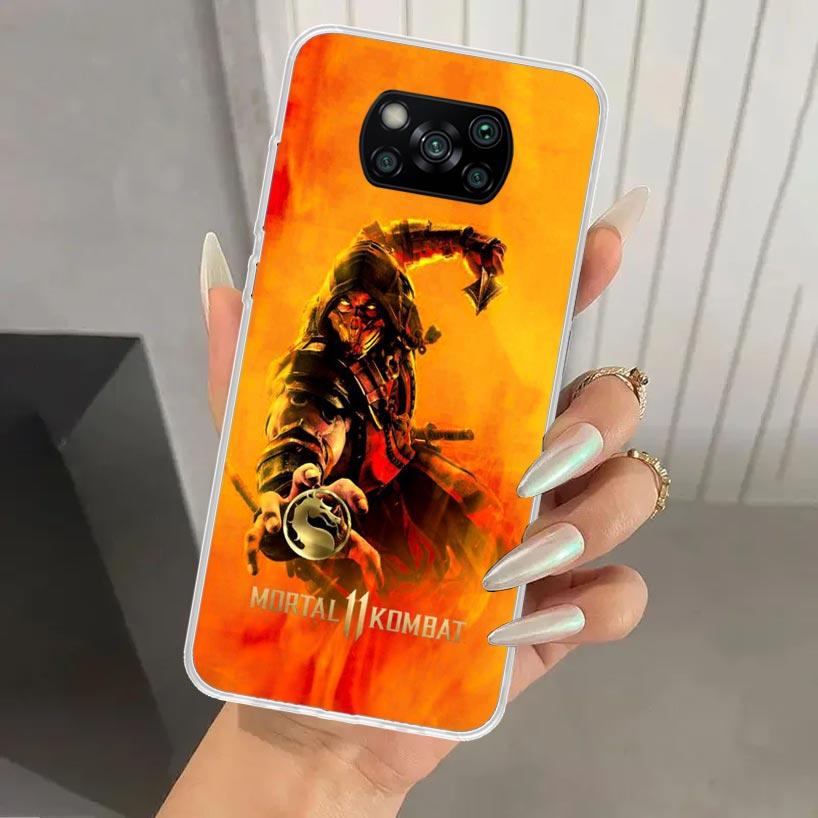 Mortal Kombat Phone Case for Xiaomi Poco X5 X6 X7 Pro F7 Ultra M7 Redmi 15 15C 13 13C 12 12C 10 10A 10C 9 9A 9C 9T Shell Poco X7