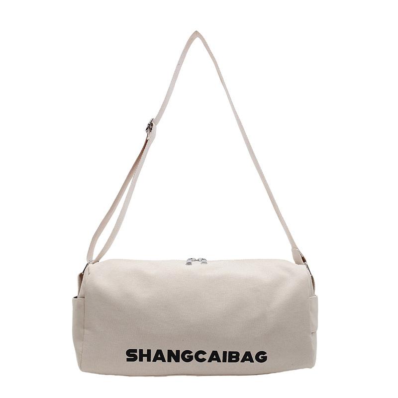 

Простая сумка на одно плечо, модная вместительная сумка-подушка для поездок на работу бежевый