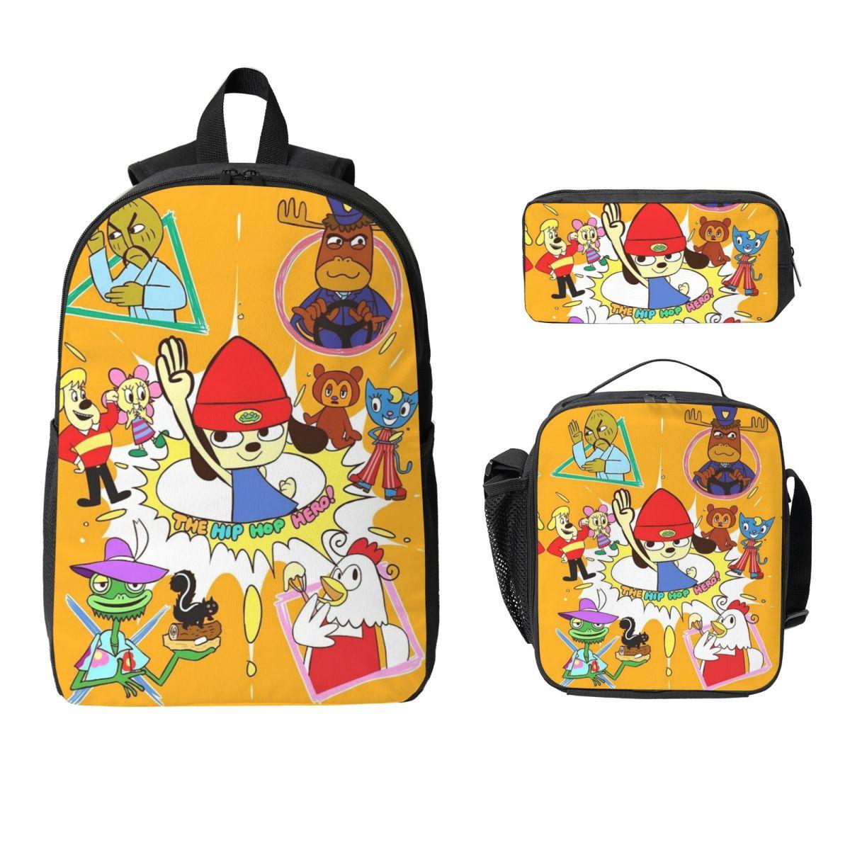 3-delige Donkeys Kongs Bananza Games Thema Rugzak Set voor Jongens Pennenbakjes Rugzak Sets met Lunchbox Voor Schoolleerlingen Dagelijkse Rugzak