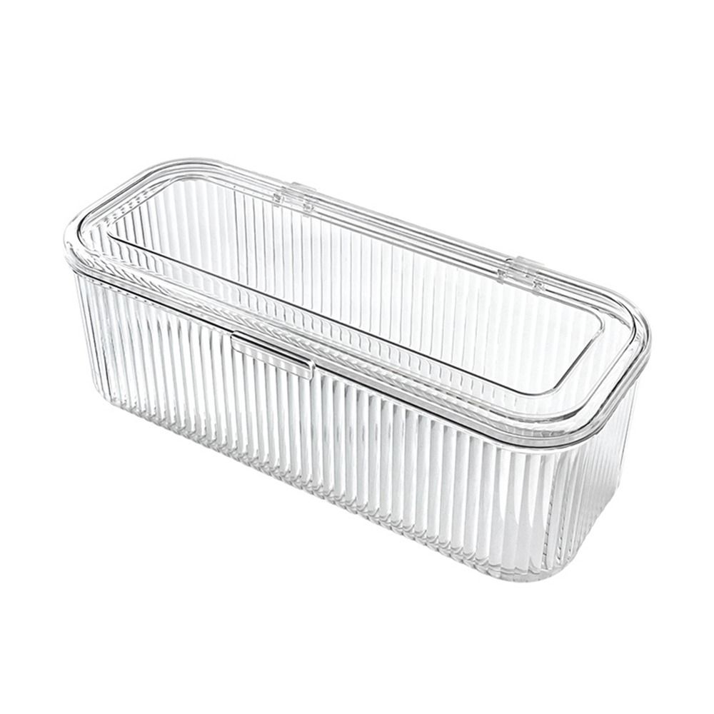 Acrylic Coffee Capsule Storage Box Flip Top Cosmetic Brush Organizer Tea Bag Storage Box  Kitchen