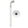 Golf Pens Decorations Office Desk MultiFunction Pen Holding Stand with Golf Ball Design(White )