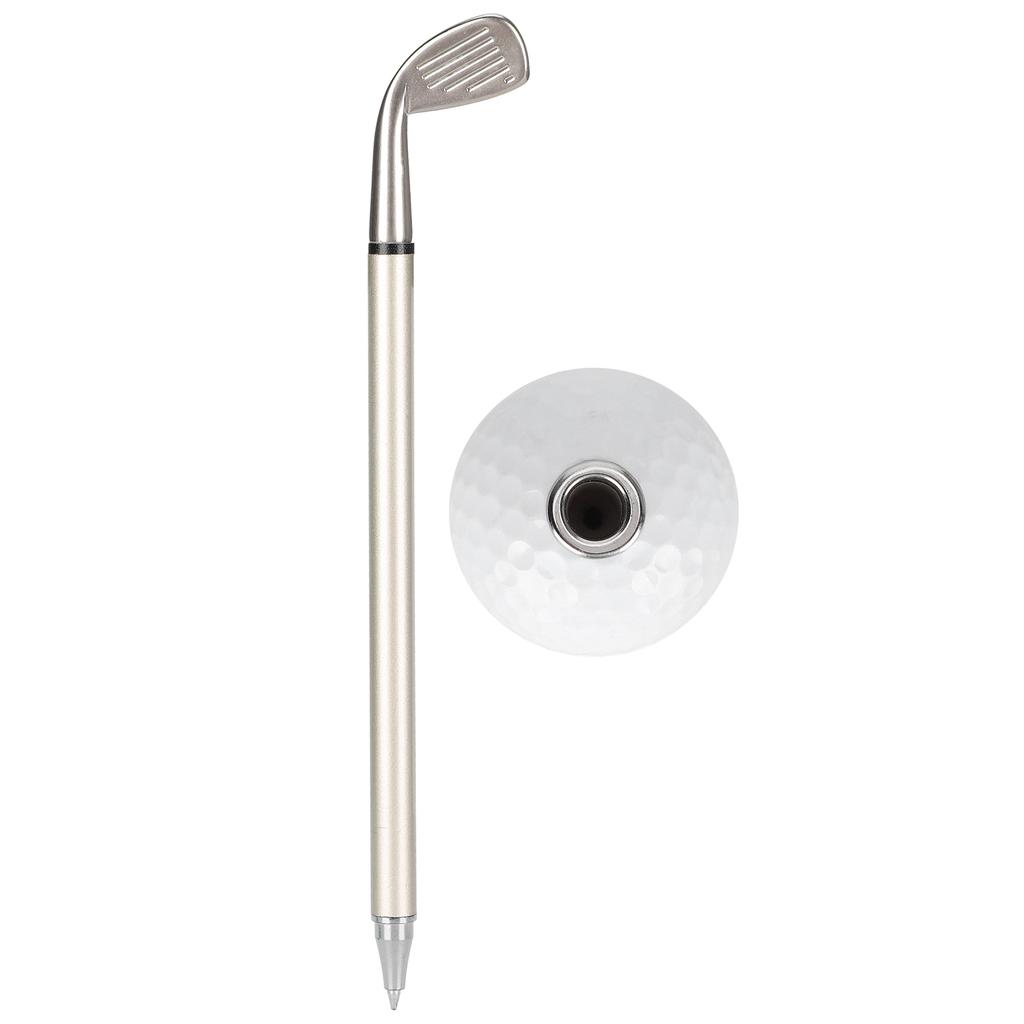 Golf Pens Decorations Office Desk MultiFunction Pen Holding Stand with Golf Ball Design(White )