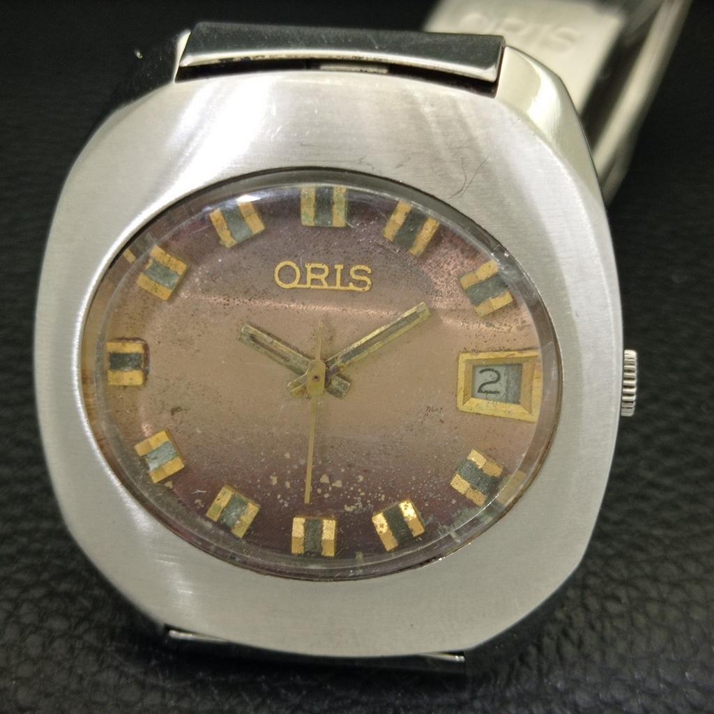 GENUINE VINTAGE ORIS AUTOMATIC SWISS MENS ORIGINAL DIAL WRIST WATCH A702547-1