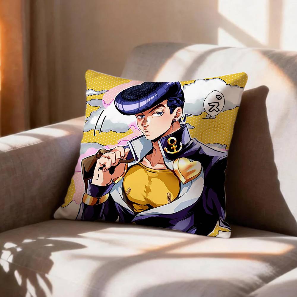 Anime Fanart JJosuke HHigashikata  Pillow Case Pattern Printed Pillowcase For Living Room Sofa Cushion Cover