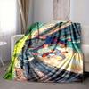 1Pc Superhero Family Adventure Flannel Blanket, Soft And Comfortable, Casual Warm, Camping Travel, Christmas, Halloween Xmas Gift S1574