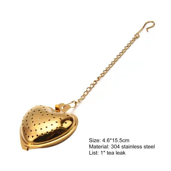 Tea Strainer Heart Shape Rust-free 304 Stainless Steel Rapid-penetration Tea Infuser for Mug