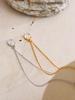 Eetit Simple Stainless Steel Natural Stone Oval Pendant Necklace Popular Fashion Collar Jewelry Hypoallergenic