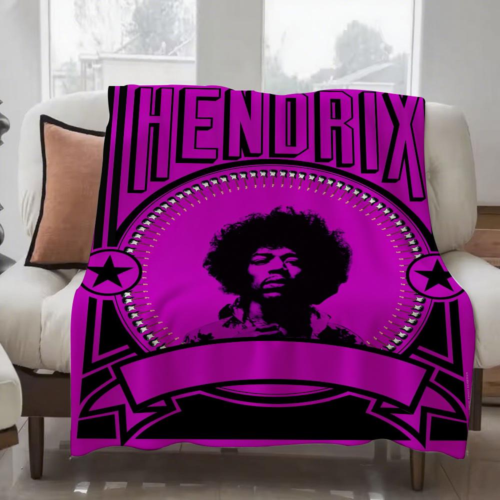 Guitarist J-Jimi H-Hendrix Blanket Design Lightweight Throw Blanket For Dorms, Naps, Living Room, Office,Sofa