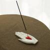 Creativity Ceramic Palmshape Incense Holder Retro Aromatherapy Stand Home Desktop Incense Burner Home Fragrance Accessories Gift