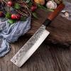 Forged Kitchen Cleaver Japanese Chef Cooking Slicing Knife Santoku Knife Nakiri Knife Sushi Meat Cutting Butcher Filleting Knife