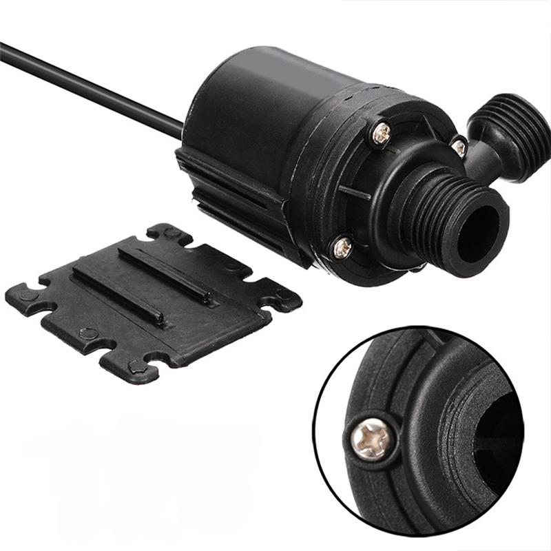 DC 12V 24V Silent Portable Brushless Motor Submersible Pump 1/2" Quick Connector Suitable Cooling System Fountain Water Heater