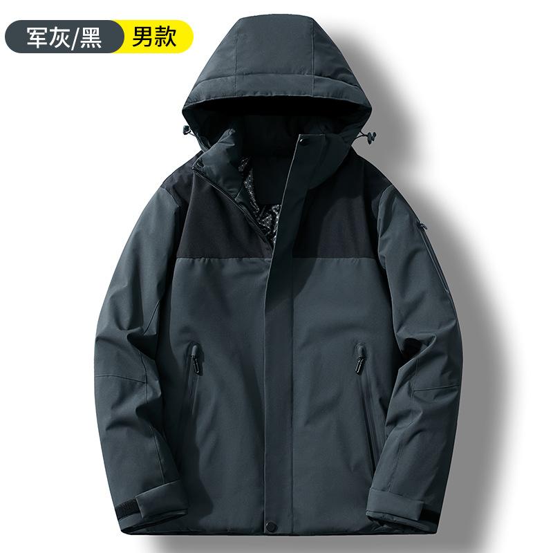 

Autumn and winter new jacket women s couple windproof and waterproof single-layer outdoor mountaineering jacket M